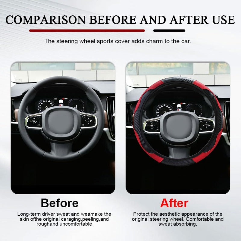 Carbon Fiber Steering Wheel Cover