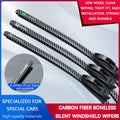 Quiet, Boneless Carbon Fiber Windscreen Wipers