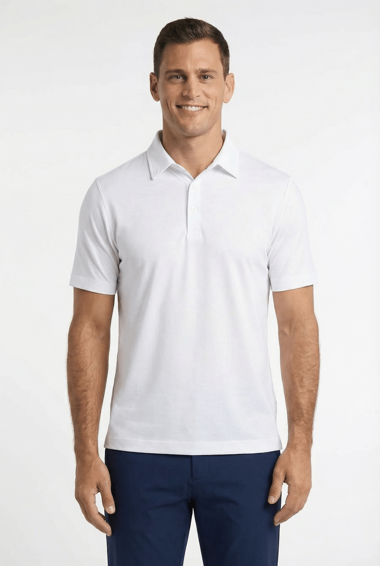 Men's 3 Button Pique Polo