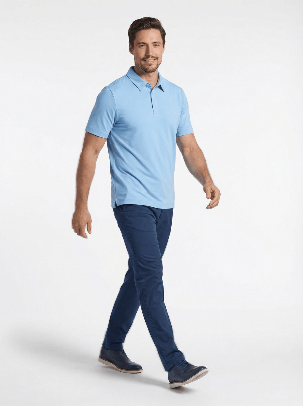 Men's 3 Button Pique Polo