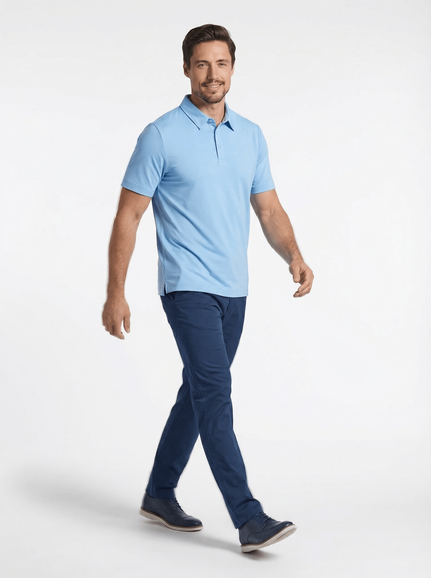 Men's 3 Button Pique Polo