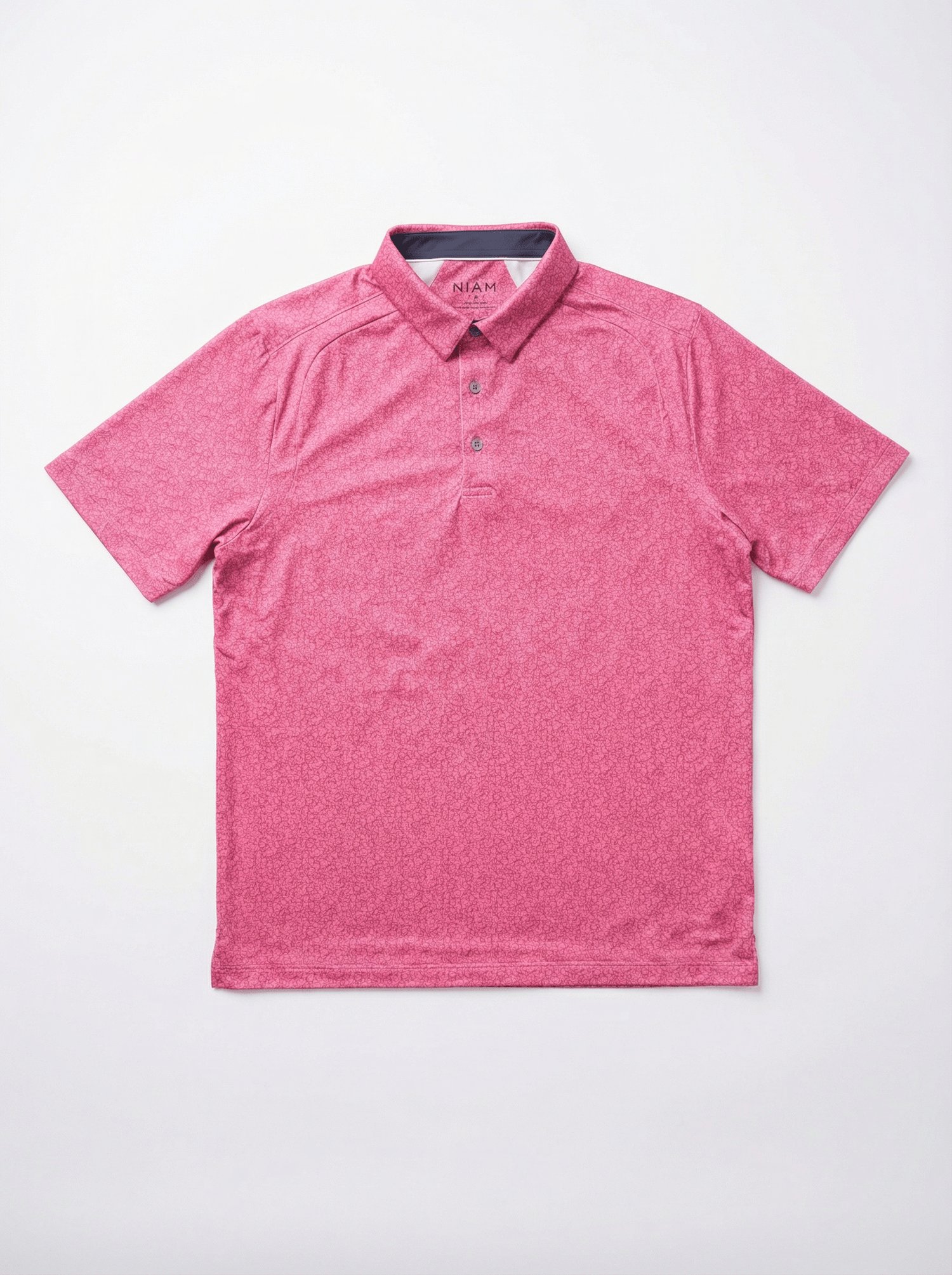 Men's 3 Button Red Floral Polo with SwingFree™ Performance
