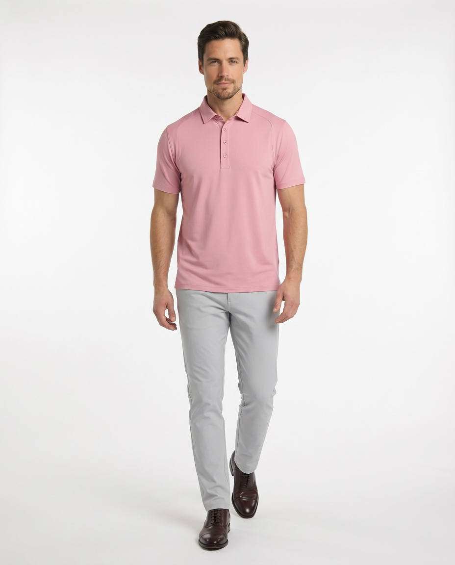 Men's SwingFree™ Performance Polo - Light Pink
