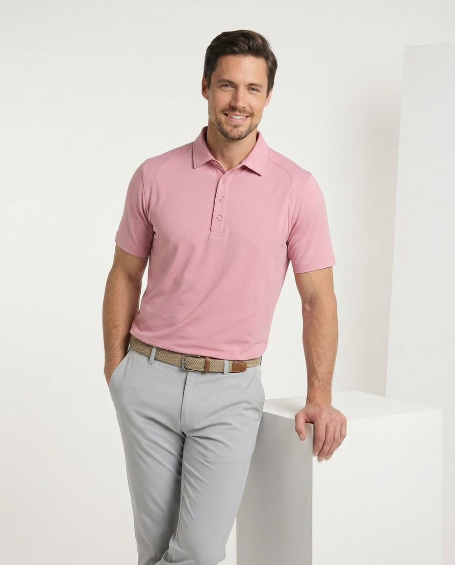 Men's SwingFree™ Performance Polo - Light Pink