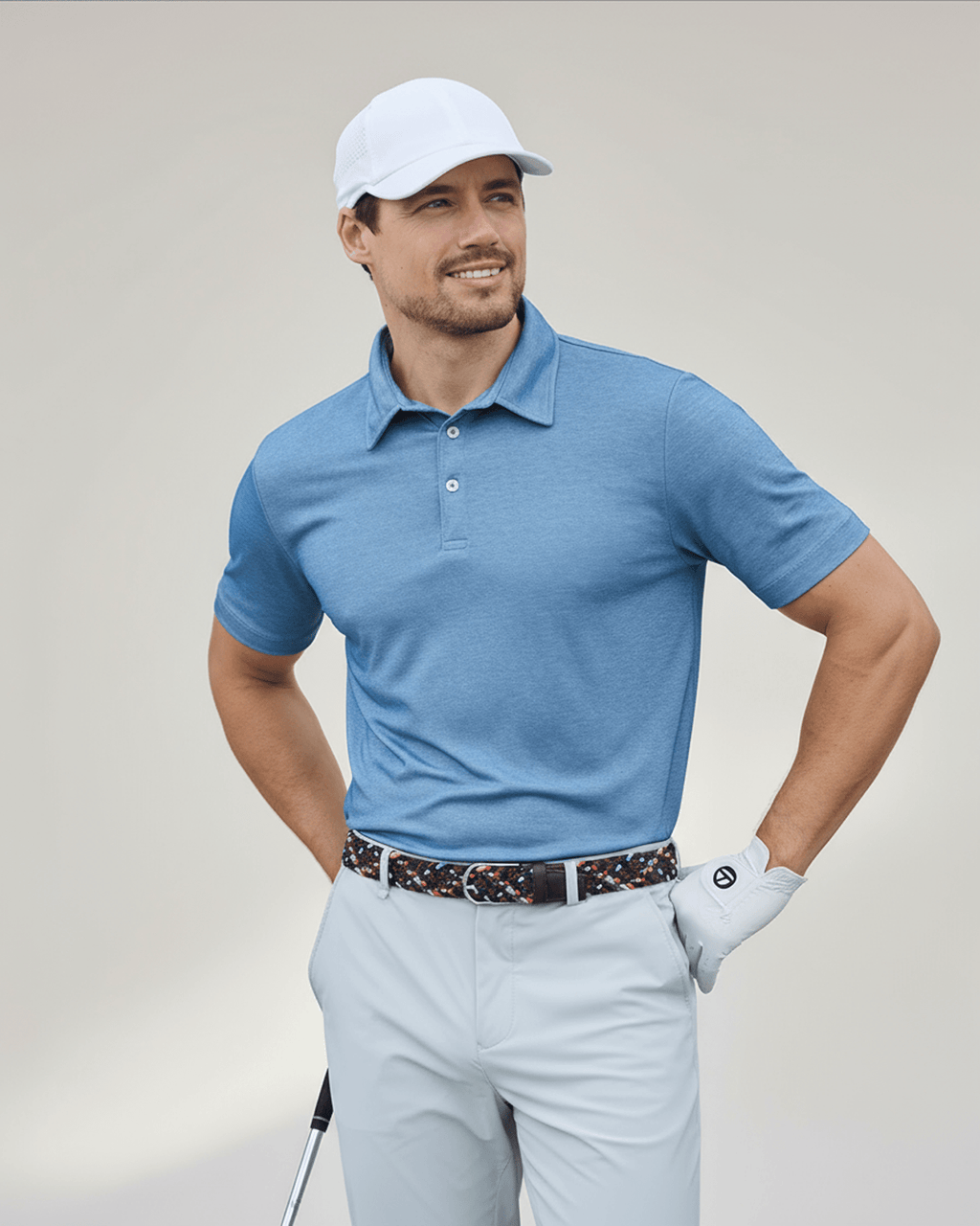 Men's 3 Button Pique Polo