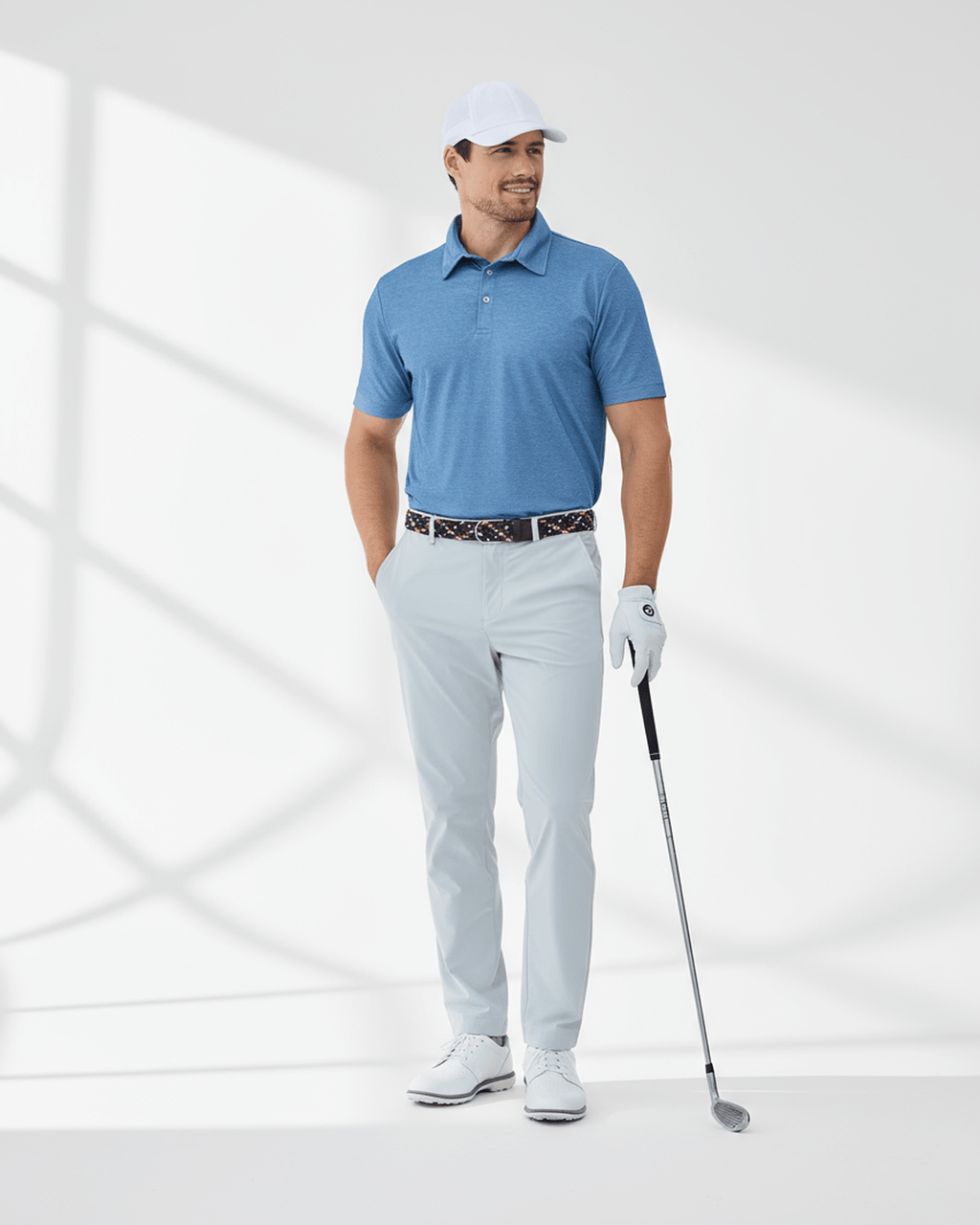 Men's 3 Button Pique Polo
