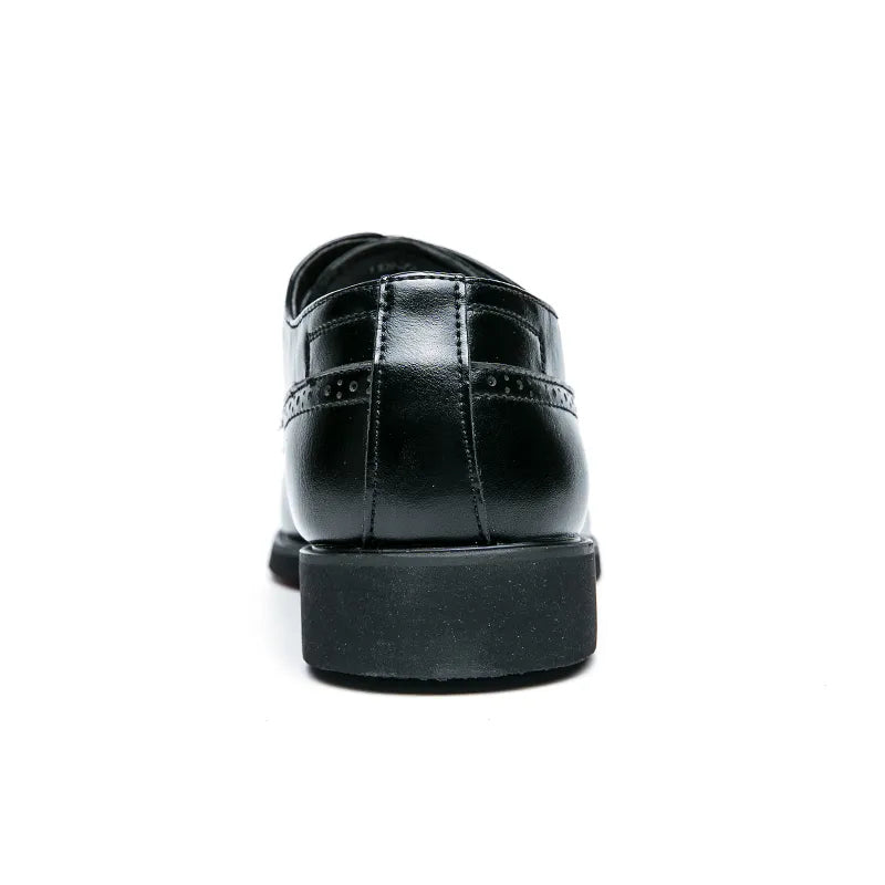 Men's classic business red sole leather shoes
