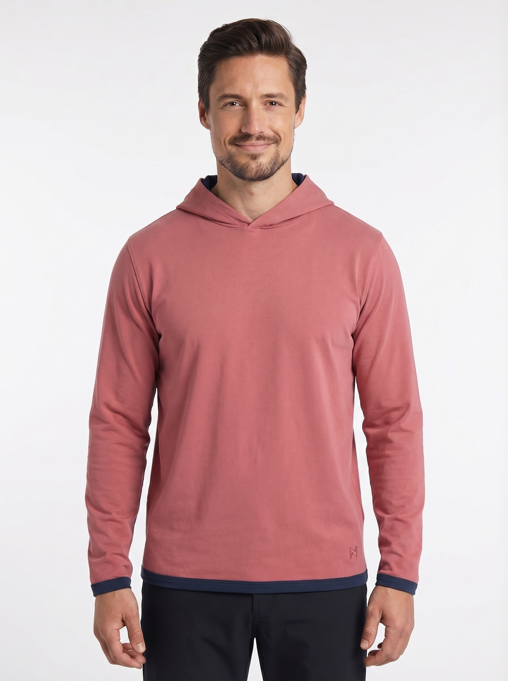 Men's Peruvian Cotton Reversible Hoodie - Red / Navy