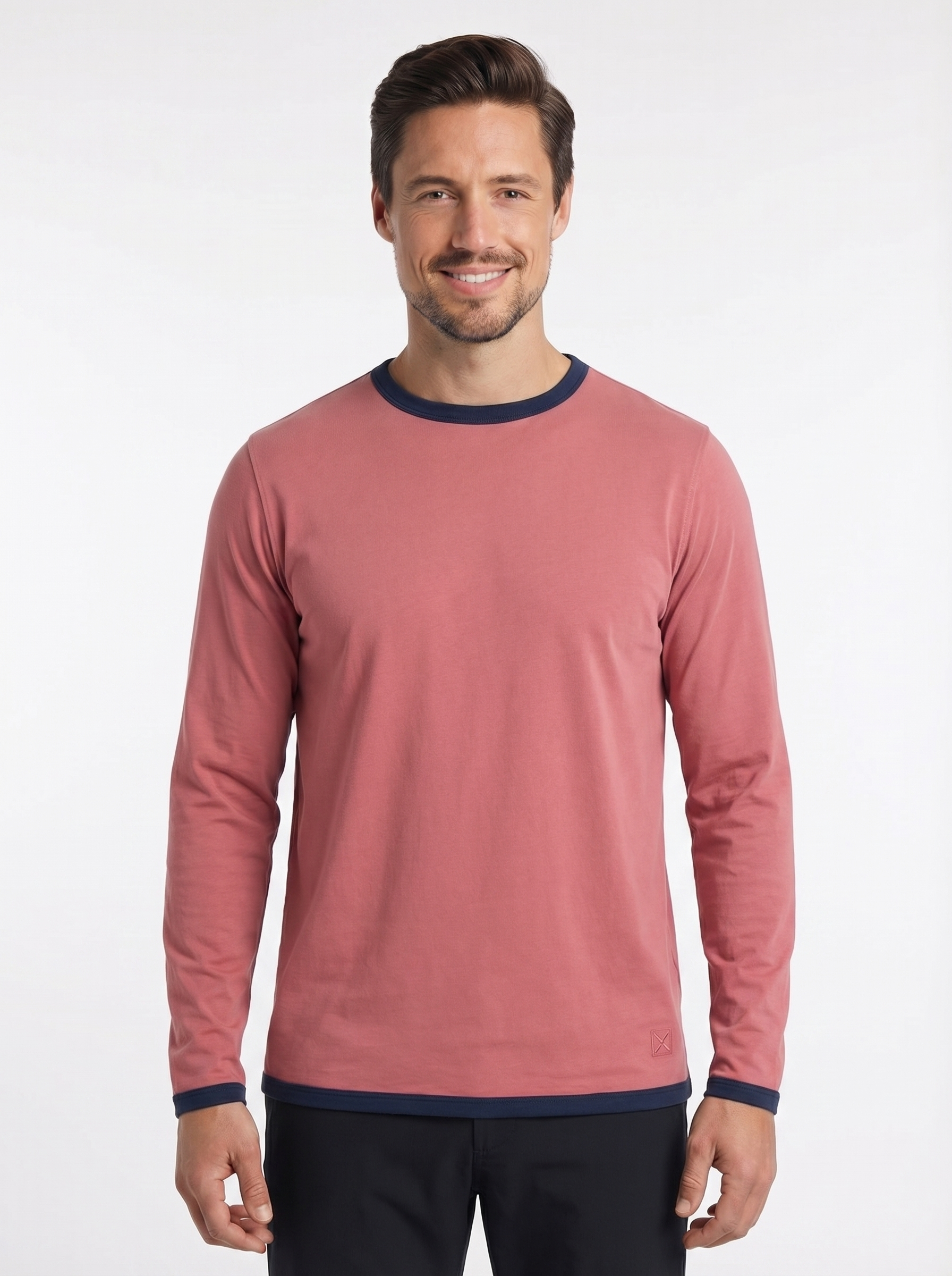 Men's Peruvian Cotton Reversible Sweatshirt - Red / Navy