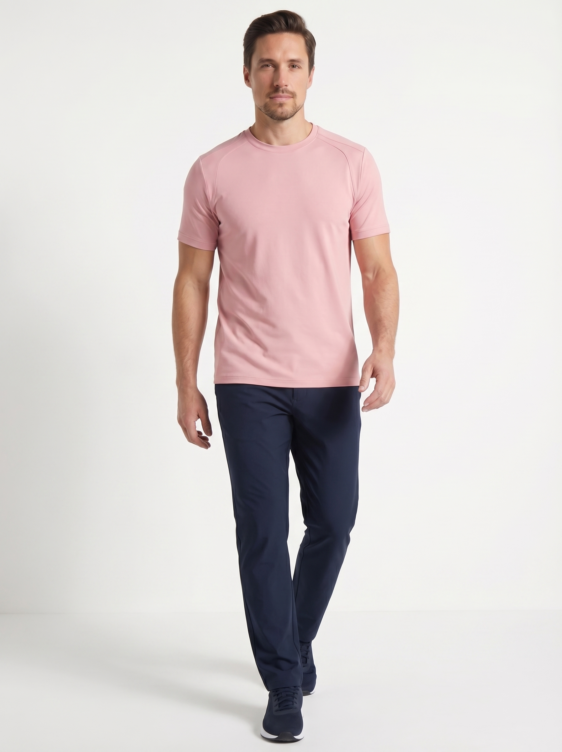 Men's SwingFree™ Performance Crew Tee - Light Pink